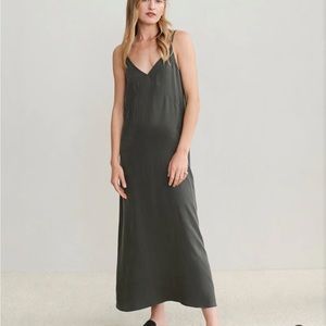 Jenni Kayne Rio Slip Dress in Charcoal